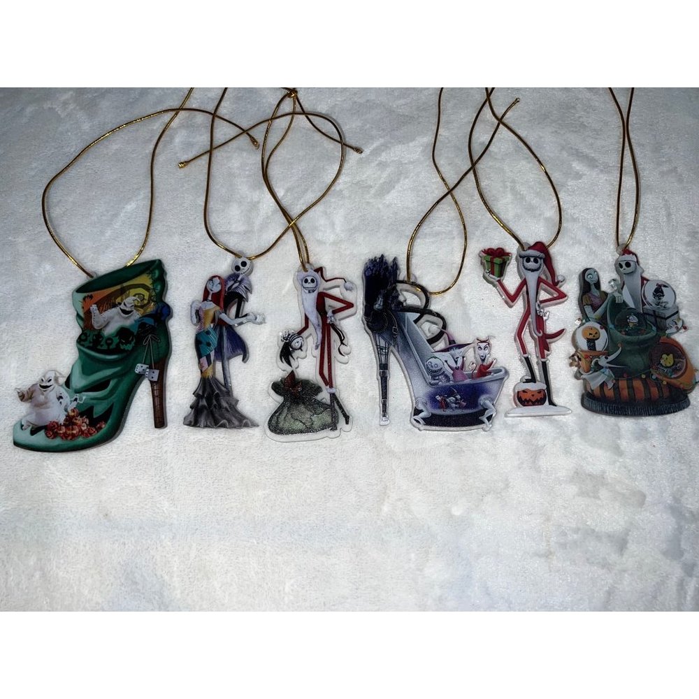 New The Nightmare Before Christmas 6pc Ornament Set